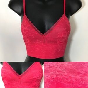 Victoria’s Secret Red Lace Unlined Bra M